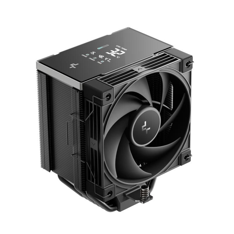 COOLER DeepCool  AK700 G2 DIGITAL NYX  skt. Intel si AMD, racire cu aer, vent. 120mm, 2700 rpm, 7 heatpipes, inaltime 157mm, top cover digital, negru, R-AK700-BKNNMN-GJD-1   (timbru verde 2 lei)