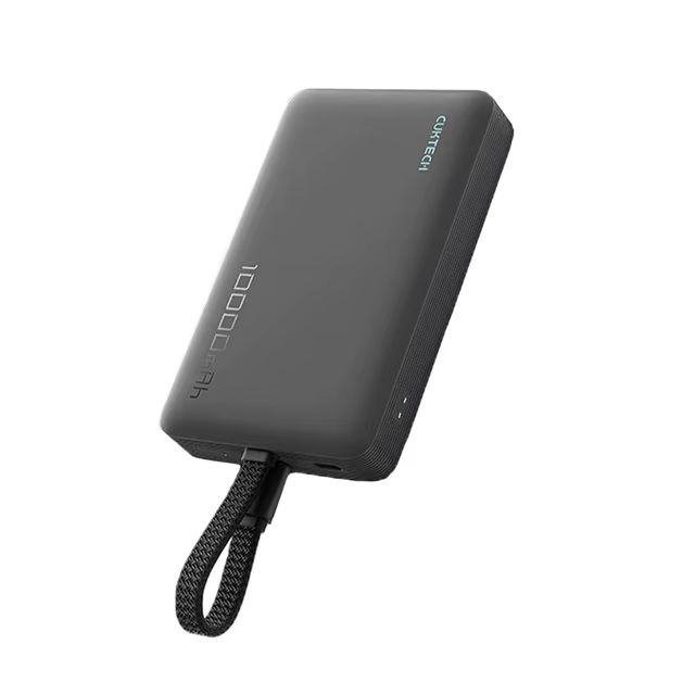POWER BANK Cuktech Magnetic, 10000mAh, 20W, cablu integrat USB Type-C, gri  CKWPB100LGLBK  (timbru verde 0.98 lei)