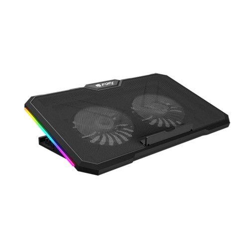 FURY GUNBAI G3 Laptop Cooling Pad 14.1–17.3  with 2 Fans  RGB Lighting  2× USB