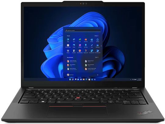 Laptop Lenovo ThinkPad X13 Gen 4 21EX004ERI, 13.3 inch 1920 x 1200, Intel Core i7-1355U (10 C / 12 T, 3.7 GHz - 5.0 GHz, 12 MB cache, 28 W), 16 GB LPDDR5, 512 GB SSD, Intel Intel Iris Xe Graphics, Windows 11 Pro, Tastatura International, Deep Black
