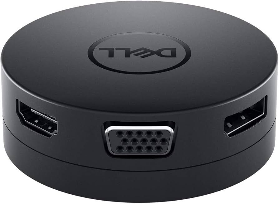 DELL DA300 Prin cablu USB 3.2 Gen 2 (3.1 Gen 2) Type-C Negru
