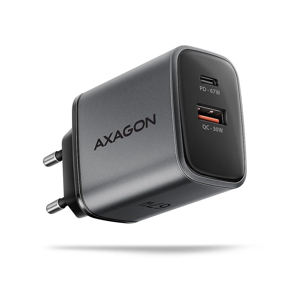 ACU-PQ67, GaN, 67W, USB-C,USB-A, Gri