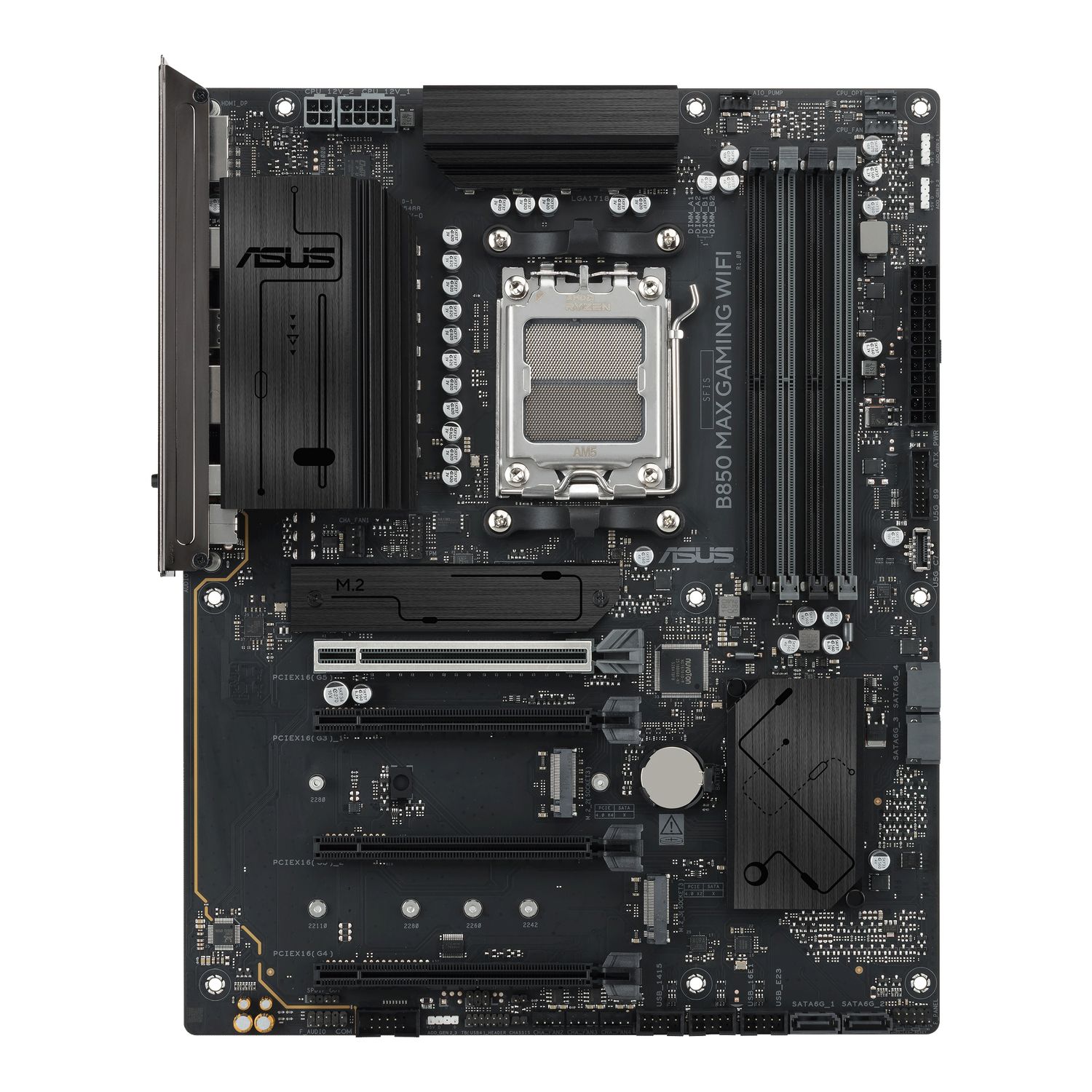 B850 MAX GAMING WIFI, AM5, DDR5, Negru, 90MB1PR0-M0EAY0