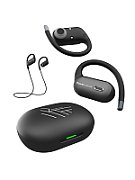 Casti Wireless PowerLocus, versiunea Bluetooth 5.3, sensibilitate mare: 99-+3dB, raspuns in frecventa : 20 Hz - 20 000 Hz, autonomie: pana la 30 ore, negru