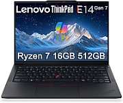 Laptop Lenovo ThinkPad E14 Gen 7 21SX0058RI, 14 inch 1920 x 1200, Intel 225U (12 C / 14 T, 1.5 GHz - 4.8 GHz), 8 GB DDR5, 256 GB SSD, Intel Graphics, Fara sistem de operare