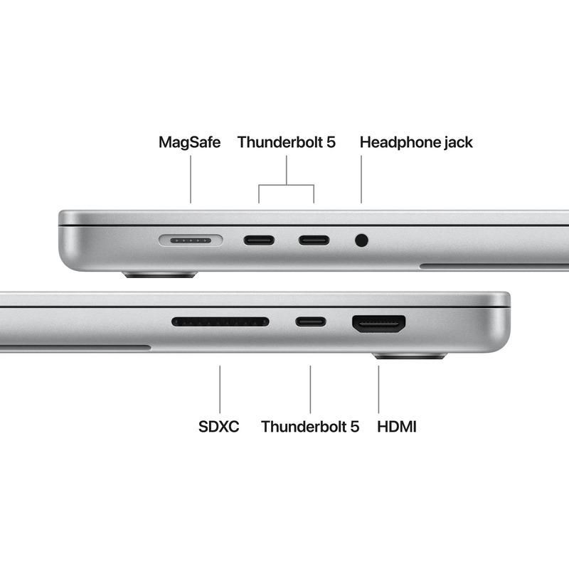 Laptop Apple MacBook Pro 16 16 with Liquid Retina (2026), 16.2 inch 3456 x 2234, Apple M5 Max 18-core (18 C / 18 T, N/A - N/A, N/A cache, N/A), 64 GB LPDDR5X, 4 TB SSD, Apple 40-core GPU, macOS, Tastatura English INT, Silver