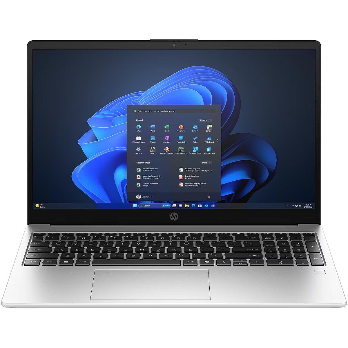 Laptop HP 255R G10 AD1U9ET, 15.6 inch 1920 x 1080, AMD Ryzen 5 7535U (6 C / 12 T, 2.9 GHz - 4.55 GHz, L2 Cache: 3 MBL3 Cache: 16 MB cache, 12 W), 16 GB DDR5, 512 GB SSD, AMD Radeon Graphics, Fara sistem de operare, Tastatura English, Argintiu