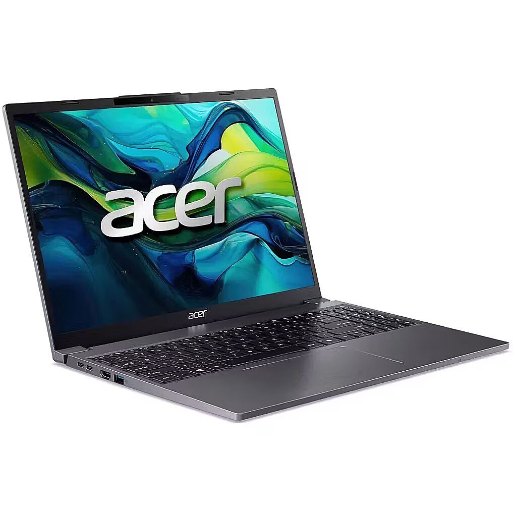 Laptop Acer Aspire Go 15 AG15-51P-510UDX, 15.3 inch 1920 x 1200, Intel 1334U (10 C / 12 T, 1.3 GHz - 4.6 GHz, 12 MB cache, 55 W), 8 GB LPDDR5, 256 GB SSD, Intel Graphics, Windows 11, Tastatura English International, Iron Grey