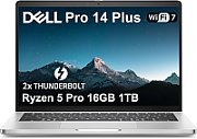 Laptop Dell Pro 14 Plus PB14250, 14 inch 1920 x 1200, Intel 236V (8 C / 8 T, 2.1 GHz - 4.7 GHz, 8 MB cache), 16 GB LPDDR5X, 512 GB SSD, Intel Arc Graphics, Windows 11 Pro