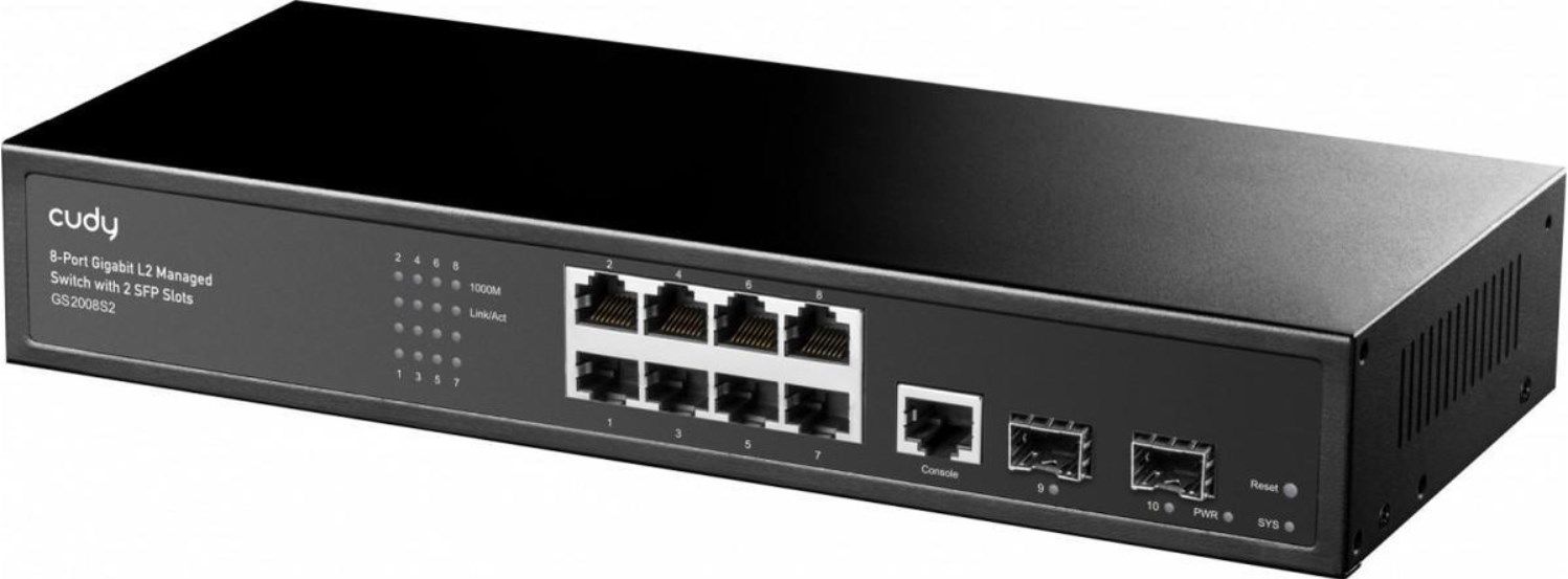 Cudy 8-Port L2 Managed Gigabit Switch w/ 2 SFP Slo