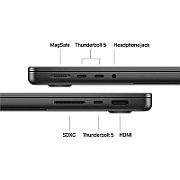 Laptop Apple MacBook Pro 14 Z1MN000HU, 14.2 inch 3024 x 1964, Apple M5 Max 18-core (18 C / N/A T, N/A - N/A, N/A cache, N/A), 128 GB LPDDR5X, 2 TB SSD, Apple 40-Core GPU, Mac OS, Tastatura English, Space Black