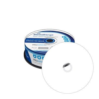MediaRange BD-R Dual Layer 50GB 6x voll bedruckbar 25erCakeB