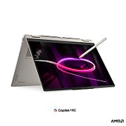Laptop Lenovo Yoga 7 2-in-1 16AGP11 83TF0011PB, 16 inch 1920 x 1200 Touchscreen, AMD Ryzen AI 7 445 (6 C / 12 T, 2.0 GHz - 4.6 GHz, 16 MB cache, 54 W), 16 GB LPDDR5X, 512 GB SSD, AMD Radeon Graphics, Windows 11 Home, Tastatura English US, Seashell