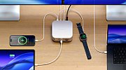 Satechi Thunderbolt 5 CubeDock with SSD Enclosure (3xTBT 5 Downstream Ports, TBT 5 Host Port 140W,2x USB-C 3.2, 2x USB-A 3.2, 2.5 Gigabit Ethernet,SD & microSD Reader,M.2 NVMe SSD Enclosure,Active Cooling) - EU - Silver