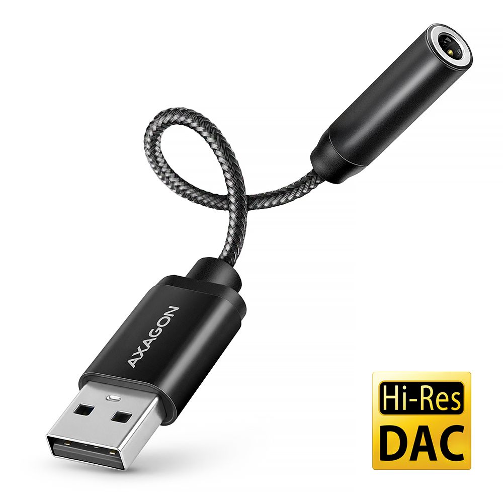 Adaptor ADA-HA, USB-A, Hi-Res Audio, DAC, 3.5 mm jack