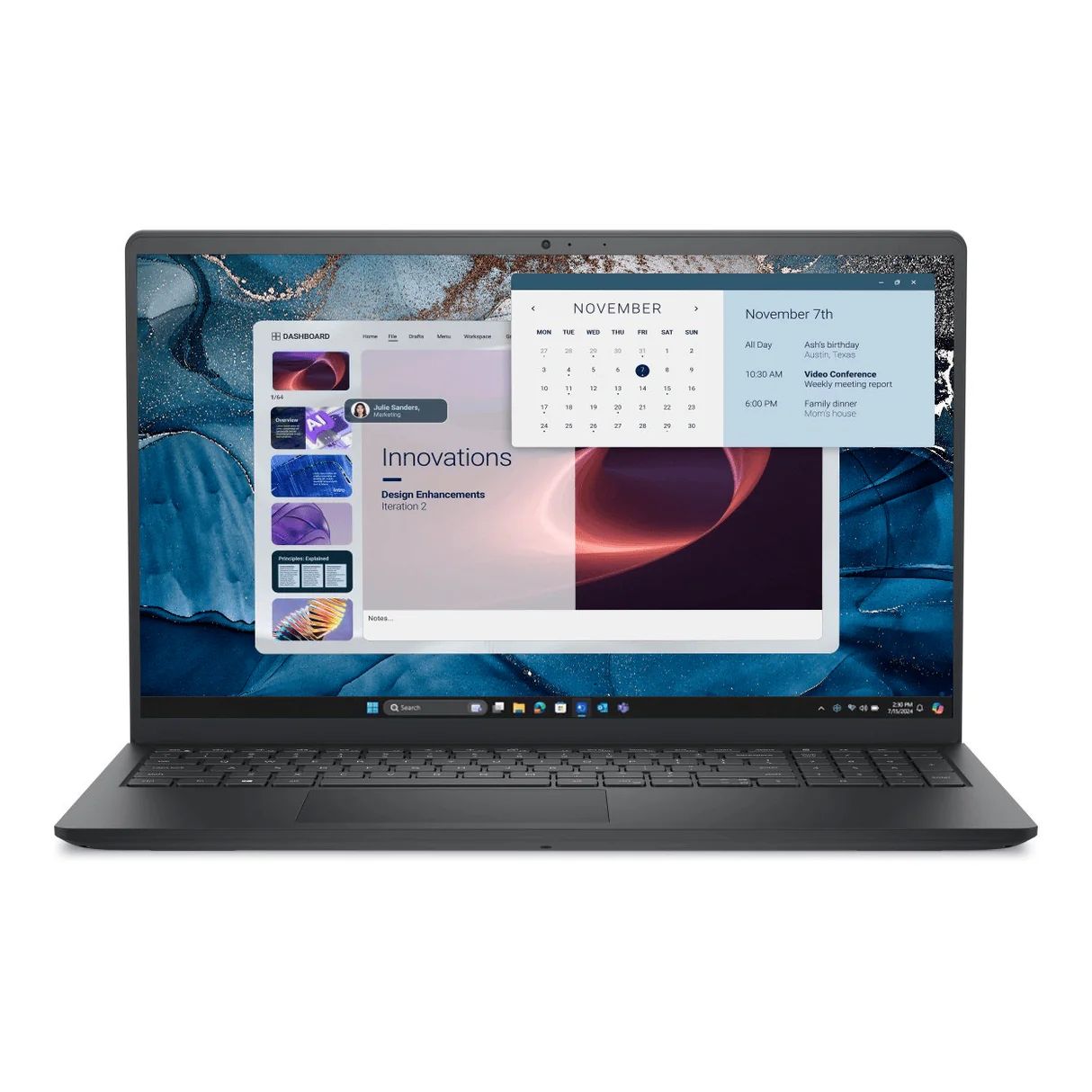 Laptop Dell Pro 15 Essential PV15250, 15.6 inch 1920 x 1080, Intel Core i5 1334U (10 C / 12 T, 1.3 GHz - 4.60 GHz, 12 MB Intel Smart Cache cache, 55 W), 16 GB DDR5, 512 GB SSD, Intel Intel Graphics, Windows 11 Pro, Tastatura English International, Negru