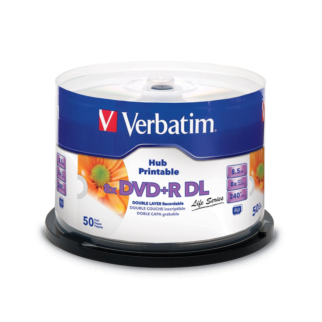 DVD+R DL Verbatim 8X 8.5GB 50 bucWide printable surface