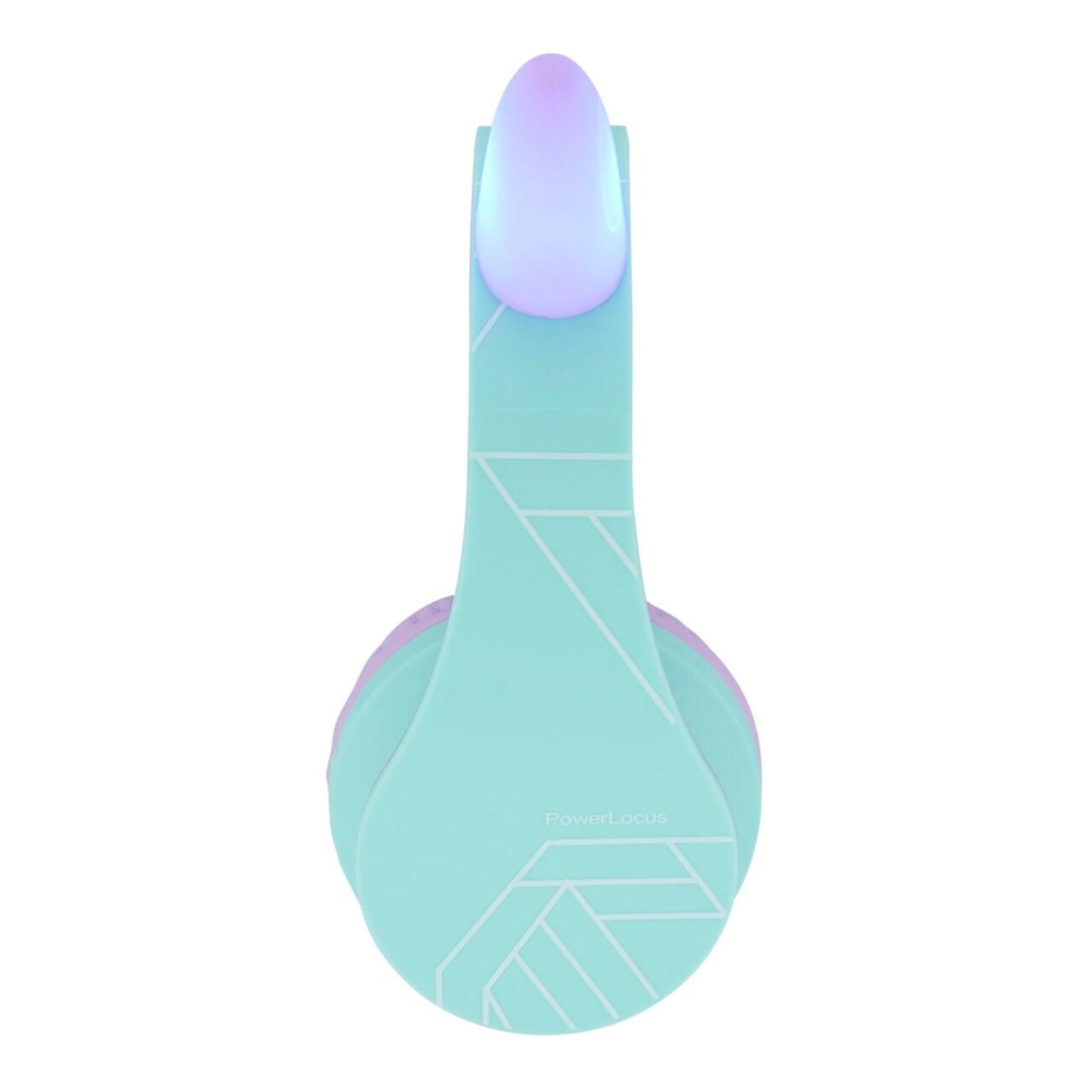 PowerLocus Casti pentru copii wireless KidsCats Purple/Teal