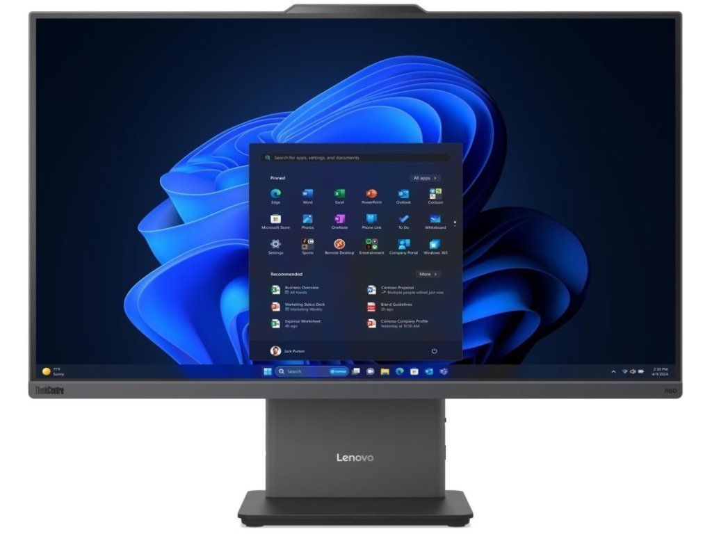 Lenovo ThinkCentre neo 55a 24 Gen 6, AMD Ryzen™ 5 220 (3.20GHz, 16MB), W11P64 CZ/SK/EN, 8.0GB, 1x256GB SSD M.2 2280 PCIe Gen4 TLC Opal, AMD Radeon™ 740M, BT 5.1