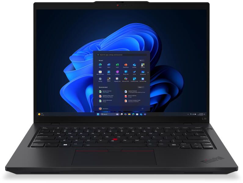 Laptop Lenovo ThinkPad L14 Gen 6 21S6001WHV, 14 inch 1920 x 1200, Intel 255U (12 C / 14 T, 2.4 GHz - 5.20 GHz, 12 MB cache, 57 W), 16 GB DDR5, 512 GB SSD, Intel Graphics, Windows 11 Pro, Tastatura US, Negru