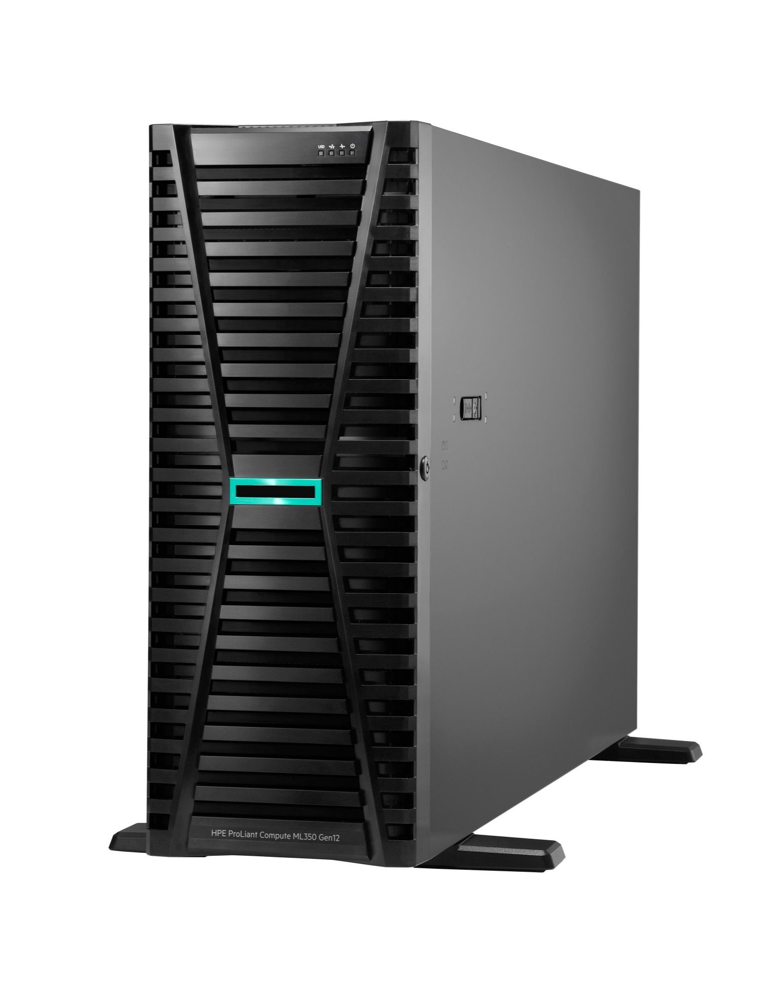 Server HPE ProLiant ML350 Gen12, Tower, Intel Xeon 6505P (12 C / 24 T, 2.00 GHz - 3.40 GHz, 30 MB cache, 125 W), 64 GB DDR5 ECC, 2 x 960 GB SSD, Fara, 8 x SFF, HPE MR408i-o Gen11, Fara, 2 x 1000 W