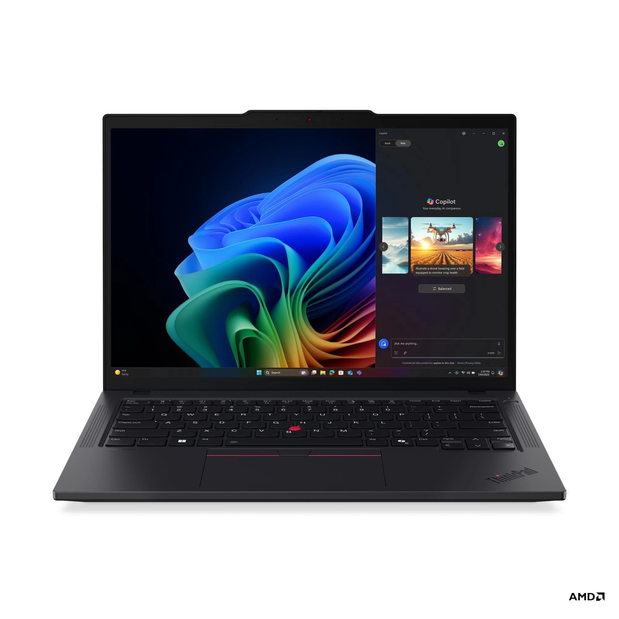 Laptop Lenovo ThinkPad T14 G6 21QJ001GGE, 14 inch 1920 x 1200, AMD Ryzen AI 5 340 (6 C / 12 T, 2 GHz - 4.9 GHz, N/A cache, 28 W), 16 GB DDR5, 512 GB SSD, AMD AMD Radeon 840M, Windows 11 Pro, Tastatura US International, Negru