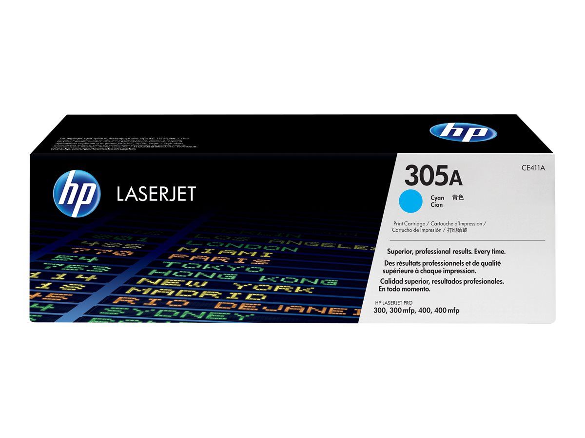 Cartus toner HP CE411A ,Albastru ,2600 pagini ,Original (305A)
