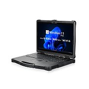 Laptop Getac S410G5 ST2D6AQ4JDXX, 14 inch 1366 x 768 pixeli Touchscreen, Intel Intel Core i5 (4 C / 8 T, 1.6 GHz - 3.9 GHz, 6 MB Intel® Smart Cache cache, 15 W), 16 GB DDR4, 256 GB SSD, Intel Intel Graphics, Windows 11 Pro, Tastatura QWERTZ, Negru
