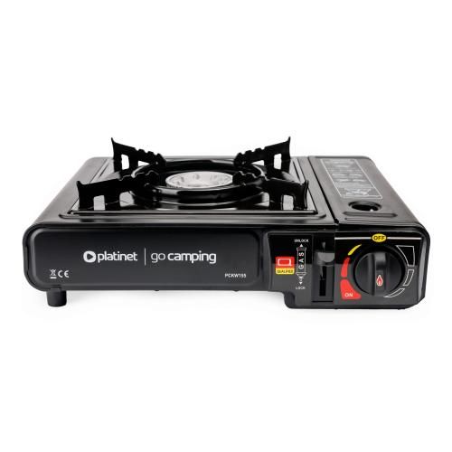 PLATINET CAMPING COOKING STOVE 1 BURNER BLACK