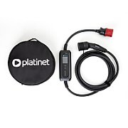 PLATINET EV PORTABLE CAR CHARGER  EV/PHEV AC TYPE 2 32A 22 KW CEE 5M LCD WIFI TUYA BLACK