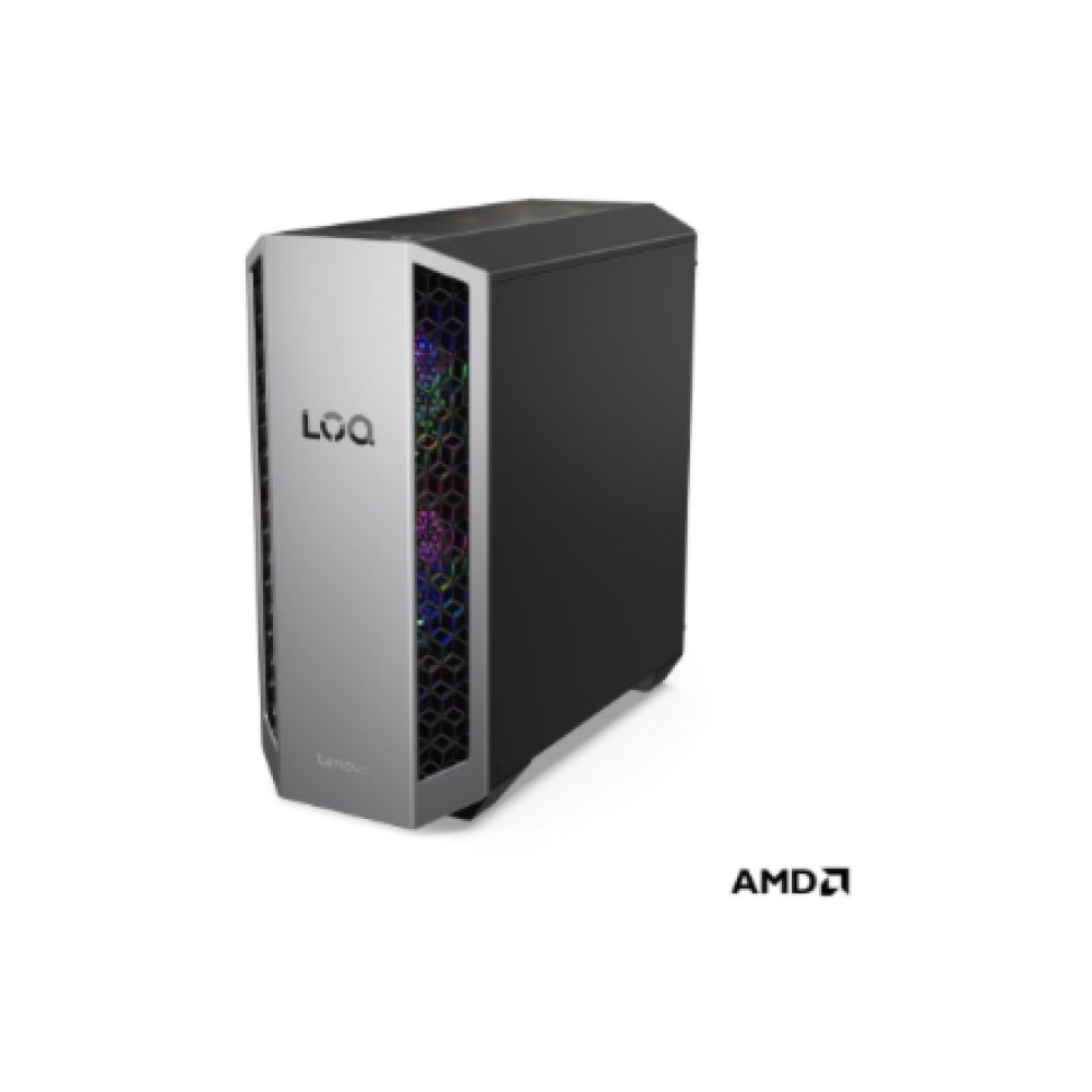 Desktop PC Lenovo LOQ 26ADR10 Tower, AMD Ryzen 7 - 8745HX (8 C / 16 T, 3.6 GHz - 5.1 GHz, 32 MB cache, 55 W), 16 GB DDR5, 512 GB Tip SSD: M.2 2280 PCIe 4.0x4 NVMe, Fara unitate optica, NVIDIA GeForce RTX 5060 Ti 8 GB, 500 W, Windows 11 Home