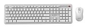 Gembird KBS-WPS-01 Slim Pro Business wireless desktop set  white  RU layout