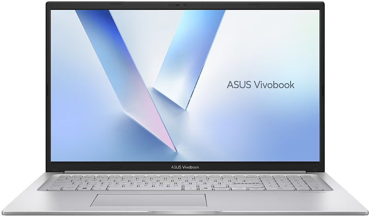 Laptop ASUS Vivobook 17 X1704MA-AU038, 17.3 inch 1920 x 1080, Intel Core 7 350 (10 C / 12 T, 1.8 GHz - 5.4 GHz, 12 MB cache, 15 W), 16 GB DDR5, 512 GB SSD, Intel Intel Graphics, Fara sistem de operare, Tastatura International, Cool Silver