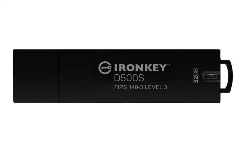 Kingston USB flash drive IronKey D500S - USB 3.2 Gen 1 - 32 GB - black