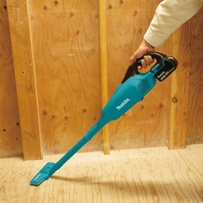 MAKITA DCL282FZ 18V Cordless Upright Vacuum Cleaner
 [1 buc]Incarcator rapid Li-Ion Makita 195584-2 DC18RC, 18V
 [1 buc]Bateria Makita 18V 3000mAh Li-Ion BL1830