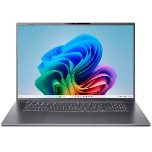 Laptop Acer A18 NX.JZEEX.001, 18 inch 1920 x 1200, Intel Core ultra 9 386H (16 C / 16 T, 2.1 GHz - 4.9 GHz, 18 MB cache, N/A), 16 GB LPDDR5X, 512 GB SSD, Intel Intel Graphics, Windows 11 Home, Tastatura International, Steel Gray