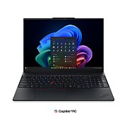 Laptop Lenovo ThinkPad E16 Gen 3 (Intel) 22AY0027RI, 16 inch 2560 x 1600, Intel Core ultra 7 256V (8 C / 8 T, N/A - 4.8 GHz, 12 MB Intel® Smart Cache cache, N/A), 16 GB LPDDR5x, 512 GB SSD, Intel 140V, Fara sistem de operare, Tastatura English (EU), Black