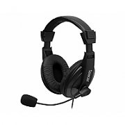 CASTI  Spacer, cu fir, standard, utilizare multimedia, call center, microfon pe brat, conectare prin Jack 3.5 mm x 2, negru,  SPK-223 , (include TV 0.75 lei)