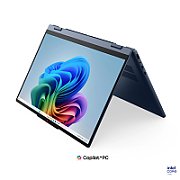 Laptop Lenovo IdeaPad 5 2-in-1 15IPH11 83UL003VRM, 15.3 inch 1920 x 1200 Touchscreen, Intel Core ultra 7 355 (8 C / 8 T, N/A - 4.7 GHz, 12 MB Intel® Smart Cache cache, N/A), 16 GB DDR5, 1 TB SSD, Intel Intel Graphics, Free DOS, Tastatura English, Cosmic Blue