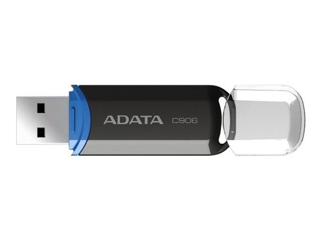 MEMORIE USB 2.0 ADATA 32 GB, cu capac, carcasa plastic, negru,  AC906-32G-RBK  (include TV 0.02 lei)