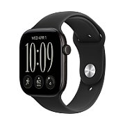 Apple Watch S12 Cellular 46mm Black Aluminium Case with Black Sport Band - S/M