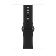 Apple Watch S12 Cellular 46mm Black Aluminium Case with Black Sport Band - S/M