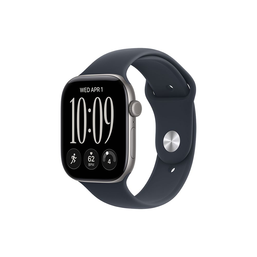 Apple Watch Series 12 GPS + Cellular 42mm Space Grey Aluminium Case with Navy Blue Sport Band - S/M