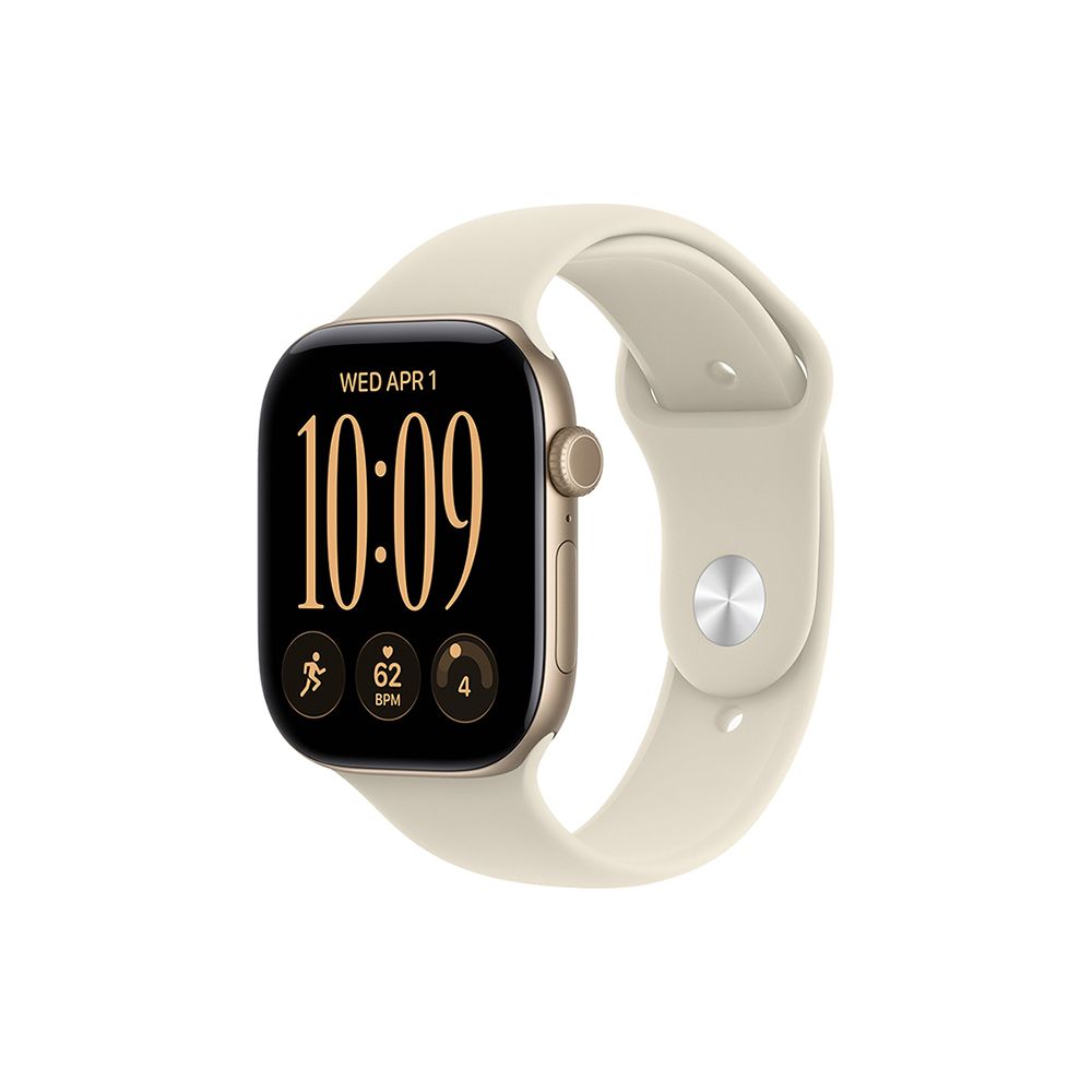 Apple Watch S12 GPS 42mm Light Gold Aluminium Case with Sand Sport Band - S/M