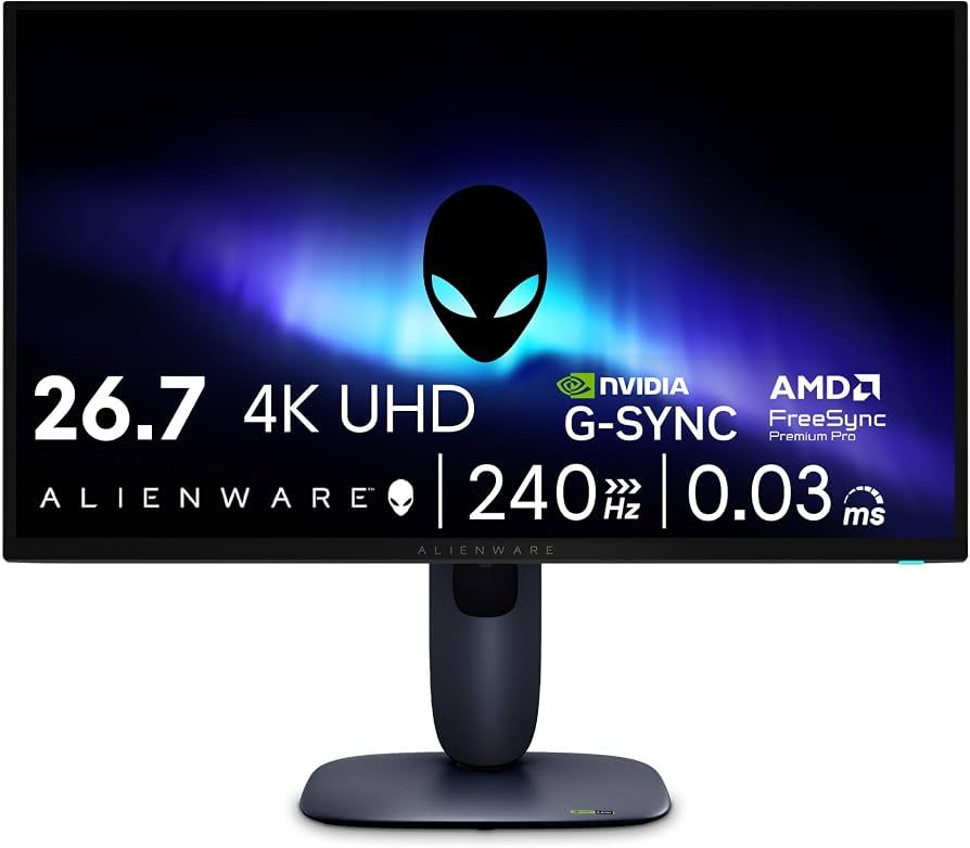 Monitor 26.5 inch LED Anti-Glare Alienware Alienware AW2726DM 2560 x 1440, 240 Hz, 0.03 ms, Negru - Argintiu