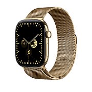 Apple Watch 46mm Milanese Loop: Radiant Gold Milanese Loop - M/L