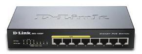 Switch D-Link DGS-1008P/E, 8 porturi 10 / 100 / 1000 MBs